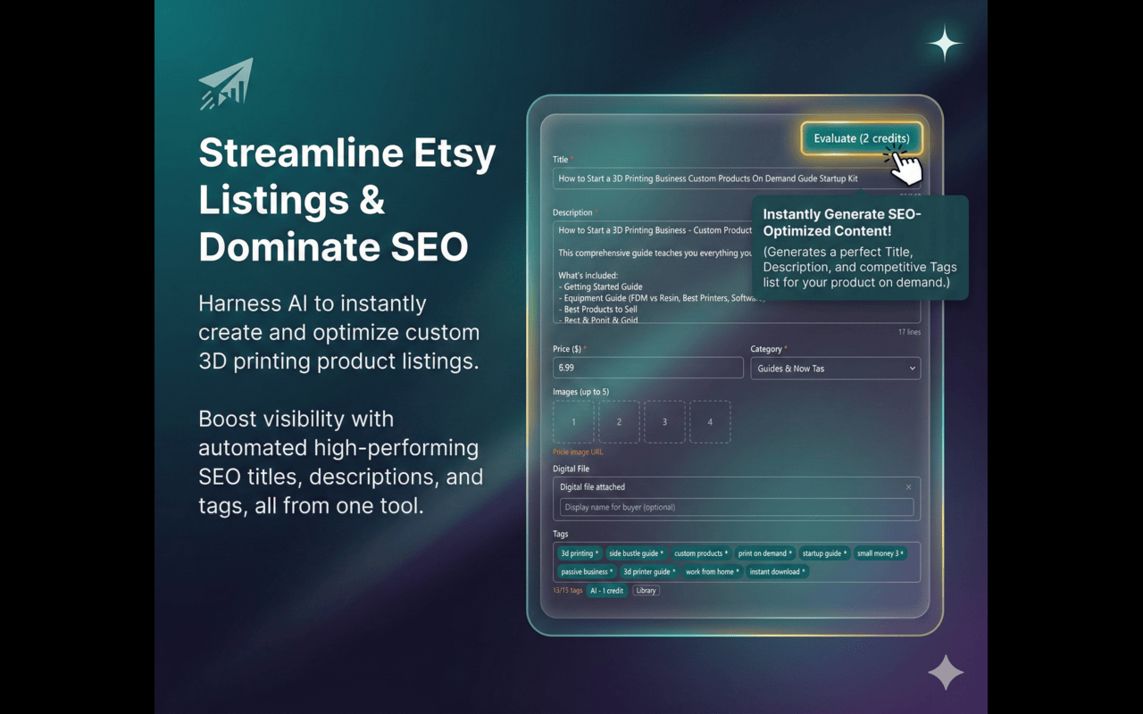BulkListingPro - Streamline Etsy Listings and Dominate SEO